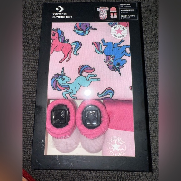 Converse Unicorn Baby 3pc Set 6-12 months - Picture 1 of 3